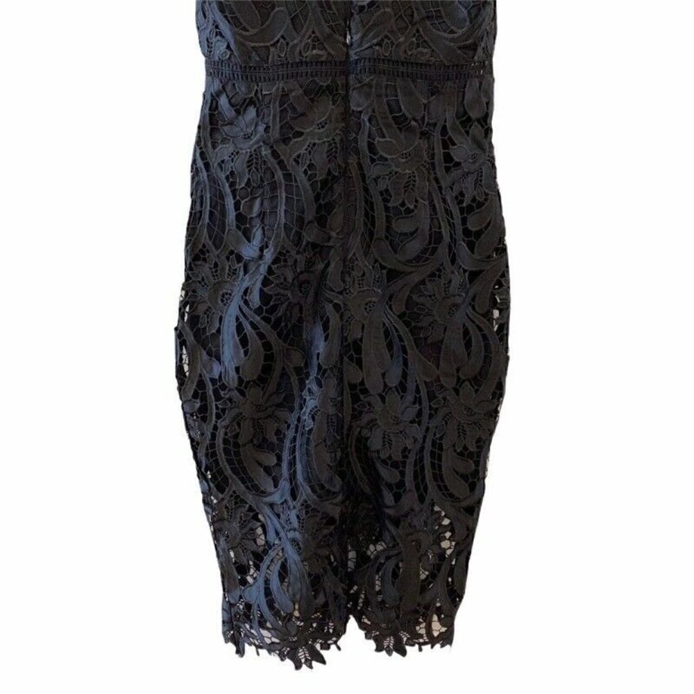 Bardot Womens Isa Lace Dress Black Floral Lined Women’s Size XS / 4 - Picture 6 of 11